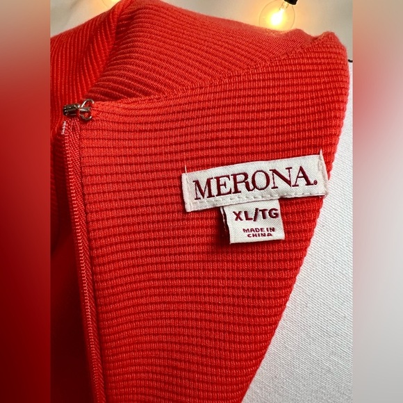 Merona V-Neck Short Sleeved Ribbed Flared Dress - Picture 3 of 5